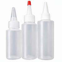 Botol Semprot Plastik Sablon Silinder PE dengan Pipet Tetes untuk Minyak Atsiri