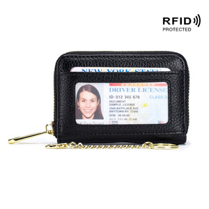 Rfid Blocco Delle Donne Del Supporto di Carta di <span class=keywords><strong>Portafoglio</strong></span> con Tasca Portamonete di Cuoio Dell'unità di Elaborazione <span class=keywords><strong>Piccolo</strong></span> Compact Fisarmonica <span class=keywords><strong>Portafoglio</strong></span> - Product Image 4