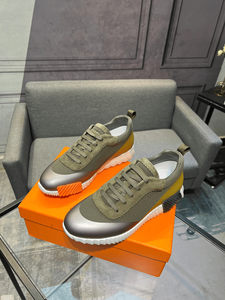 Zapatillas con superficie superior ventilada, estructura de flujo de aire premium, gamuza mixta, duraderas, ventiladas, para hombre, neutras, aerodinámicas - Product Image 1