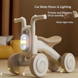 Trottinette d'équilibre en plastique personnalisée pour enfants, modèle 2025, pour 1-3 ans, quatre roues, <span class=keywords><strong>Scooby</strong></span> - Product Image 4