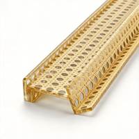 Supports de Mahjong Modernes en Acrylique Transparent à Motif Canne de Luxe avec Poussoirs Intégrés – Accessoires de Mahjong Américain de Luxe pour Cadeau