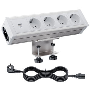 מפעל לנו שולחן עבודה שקע שקע חשמל שולחן שקע שקע חשמל עם הספק USB ו-4 שקעים AC - Product Image 1