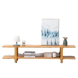 Modern Minimalist Bamboo <b>TV</b> <b>Stand</b> With Shelf For Living Room Bedroom Small Apartment Floor Cabinet - Product Image 5