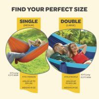 Hamac simple en nylon ripstop léger et portable, de haute qualité, résistant, pour le camping, design personnalisé pour adultes