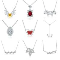 Collier pendentif en argent Sterling 925 pour femme, bijou en pierre de Zircon, à la mode