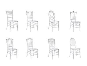 Sillas de plástico Chiavari apilables transparentes de resina de cristal transparente al por mayor de fábrica 2025 para eventos y bodas - Product Image 6