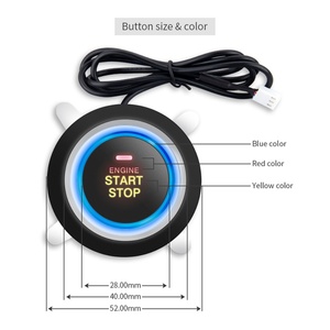 Auto Start Alarm Smart Engine Start Stop <b>Push</b> Button Start System Keyless Entry Remote Trunk Release Pke Keyless Entry - Product Image 5