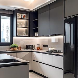 Armoires de <span class=keywords><strong>cuisine</strong></span> de taille standard à prix abordable, production en série pour le marché immobilier - Product Image 1
