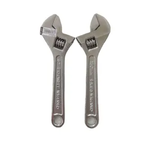 KAFUWELL All Size Light Duty Carbon Steel Adjustable Wrench Spanner