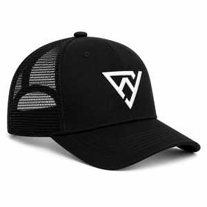 Custom 3D Embroidered <b>Black</b> Trucker <b>Cap</b> Mesh Back Adjustable Snap back Hat Trucker <b>Cap</b> 3D Puff Embroidery Trucker <b>Baseball</b> - Product Image 3