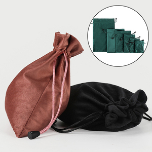 Promotional Reusable Custom Logo Colorful Soft Velvet Jewelry <b>Dust</b> Packaging Velvet Pouches Velvet Drawstring <b>Bag</b> for Eyewear - Product Image 3