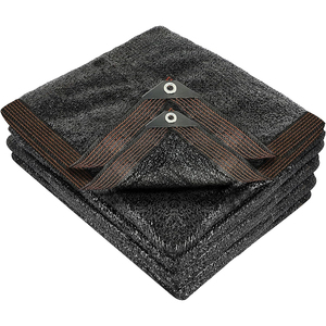 Diskon besar PE kepadatan tinggi hitam persegi panjang Pertanian naungan kain bersih UV grommet luar ruangan teras hijau rumah naungan Restoran - Product Image 3