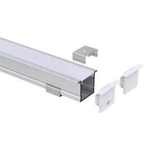 <span class=keywords><strong>Prix</strong></span> d'usine 1m/2m Profils en aluminium en forme de U Blanc Noir Canaux en aluminium pour bandes lumineuses LED - Product Image 4
