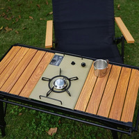 Table de Camping Pliante Portable et Réglable en Hauteur pour Pique-nique, Barbecue, IGT, Voiture et Voyage