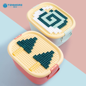 <span class=keywords><strong>Caja</strong></span> <span class=keywords><strong>de</strong></span> Juguetes para Niños con Tapa Compatible con <span class=keywords><strong>Lego</strong></span>, <span class=keywords><strong>Caja</strong></span> <span class=keywords><strong>de</strong></span> Almacenamiento Móvil <span class=keywords><strong>de</strong></span> Plástico con Ruedas para Habitación <span class=keywords><strong>de</strong></span> Niños y Niñas - Product Image 3