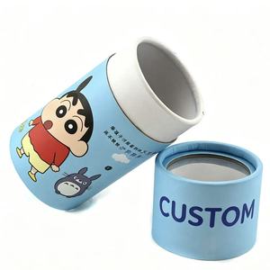 Tube en papier cylindrique imprimé avec des dessins animés personnalisés, emballage écologique pour les cadeaux et la papeterie pour enfants - Product Image 3