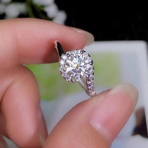 Anillo de Plata de Ley 925 con Diamante Moissanita de 1ct 2ct 3ct para Mujer, Joyería, Anillo de Compromiso con Moissanita - Product Image 5