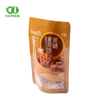 Sachet personnalisé de haute qualité imprimé en héliogravure, de qualité alimentaire, avec fenêtre transparente et soufflet de fond, pour l'emballage de snacks