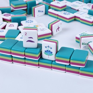 Set Classico di Mahjong Americano Portatile con Tessere in Acrilico, Design Mini Personalizzato e Creativo per Giochi Domestici e Feste - Product Image 4