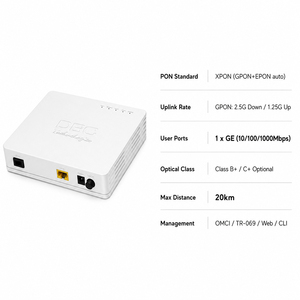 Vente en gros Hosecom GM230 DBC XPON ONU 1GE RJ45 avec prise en charge IP/TCP pour l'Inde, le Pakistan, le Bangladesh FTTH - Product Image 1
