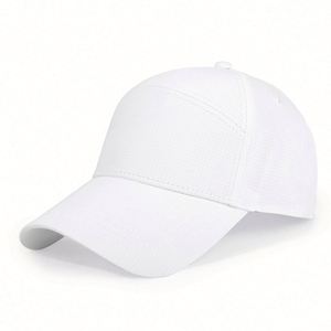 High Quality Custom Logo <b>Red</b> Baseball Cap Summer Quick Dry Fabric Sports Cap 7 Panel Baseball Cap Customize - Product Image 6