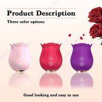 Factory Outlet Rose Sexspielzeug für Erwachsene Weiblich Saugen Teleskop Vibrator Vibrierende Heizung Saugen Sexspielzeug für Frau