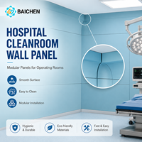 Sistema de Paredes Modulares para Cuartos Limpios, Estándar ISO, Panel de Pared Higiénico Prefabricado, Fácil Instalación para Proyectos de Salud