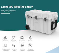Réfrigérateurs portables pour voiture et camion à double zone 95L 12V, glacière 75L, réfrigérateur-congélateur pour camping, voyage, boissons et fruits de mer