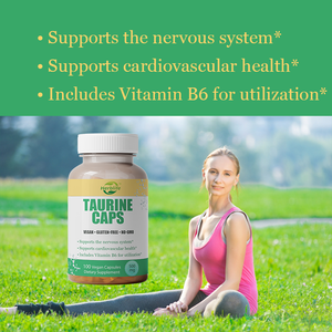 Oem ODM <span class=keywords><strong>Taurine</strong></span> bổ sung với vitamin B6-Supports tim mạch & hệ thần kinh, bổ sung sức khỏe, ăn chay, NO-GMO, gluten miễn phí - Product Image 3