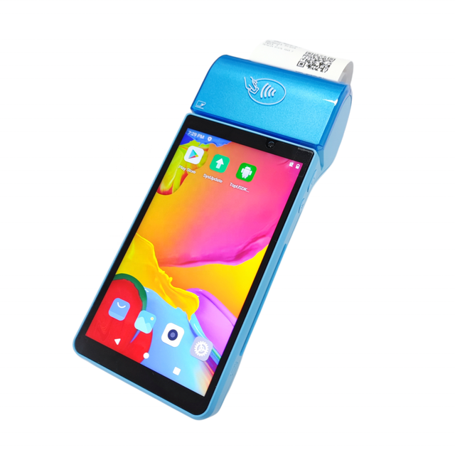 New Update Handheld Android POS Terminal with Bluetooth & USB Connectivity QR Code Reader Printer T1 Plus