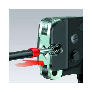 Knipex-97 53 08คีมจีบปรับเองสำหรับแขนปลายลวดที่มีการโหลดด้านหน้าเหนื่อยหน่ายจับกับหลายองค์ประกอบ - Product Image 3