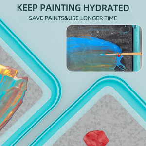 25/50 feuilles de papier pour <span class=keywords><strong>palette</strong></span> Stay Wet pour la peinture acrylique miniature - Product Image 3