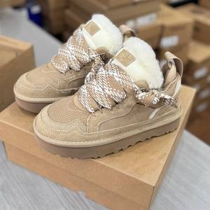 Botas de Nieve para Mujer UGG Otoño e Invierno 2025 de Alta Calidad Hechas de Lana con Aumento de Altura - Product Image 1