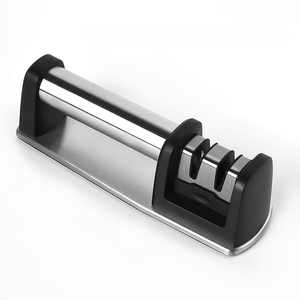 Accessoires de cuisine en gros, outil d'affûtage de couteaux 4 en 1, aiguiseur de couteaux manuel en acier inoxydable - Product Image 5