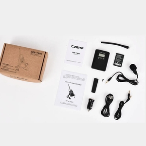 Czerf CZE-T200 0.2W xách tay ABS Stereo <span class=keywords><strong>PLL</strong></span> không dây FM <span class=keywords><strong>Transmitter</strong></span> Bộ dụng cụ 76-108Mhz điều chỉnh mức độ bảo vệ IP54 - Product Image 2