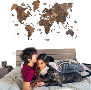 <span class=keywords><strong>Mapa</strong></span> del Mundo 3D de Madera para Pared - Decoración de Pared con <span class=keywords><strong>Mapa</strong></span> de Viajes y Pines, <span class=keywords><strong>Mapa</strong></span> Decorativo Grande del Mundo para el Hogar - Product Image 1