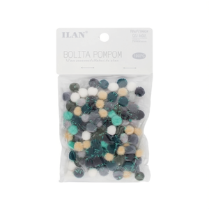 Pompon Ilan Bolita 1Cm Colore Morandi 100 Pezzi per Decorazioni Artigianali - Product Image 2
