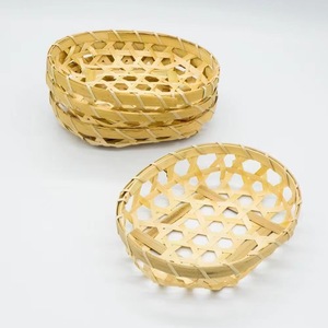 <b>Bamboo</b> baskets for hotels, snacks, fruits, small flowers, hot pot restaurants, vegetable baskets, <b>bamboo</b> woven plates, - Product Image 2