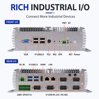 PC Industrial Integrado GPIO 2 LAN 6 COM, Mini PC Sin Ventilador de 6ª y 7ª Generación Core I3 I5 I7 DDR4 para Transporte Inteligente