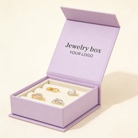 Boîte personnalisée avec logo estampé à chaud pour boucles d'oreilles, bagues de mariage, lunettes de soleil haut de gamme, pierres précieuses, bracelets brillants – Vente chaude, ODM