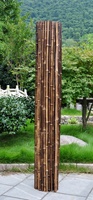 Paneles de bambú artificiales para jardín, valla de privacidad de bambú natural y negro, baratos, ecológicos