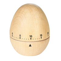 Minuteur à œufs en bois et acier inoxydable avec logo personnalisé, écologique, à affichage LCD, mécanique, revêtement silicone, design chat mignon et vintage