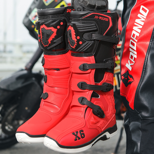 Botas de Motociclismo Todoterreno, Resistentes a Impactos, Largas, Antideslizantes, Impermeables y Transpirables, Calzado de Rally para Motociclistas - Product Image 5