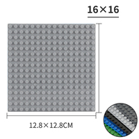 Plaque de base ABS 16x16 points, multicolore, très vendue, pièces détachées pour blocs de construction MOC, pour modèle mécanique DIY N°91405
