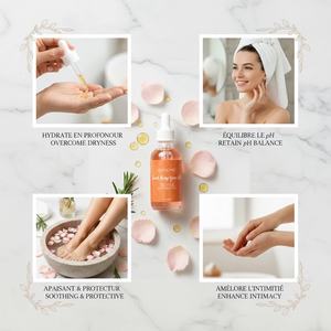 Huile de Yoni à la rose, sensations euphoriques, effet neuf, vente en gros, huile de massage pour le vagin, huile essentielle, bois d'agar, melaleuca, bois de santal - Product Image 3