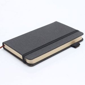 Wholesale Leather Hardcover A5/A6 Printed <b>Journal</b> Notebook with Pen Holder Custom Colors for Promotional Use - Product Image 4