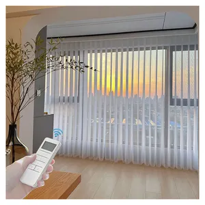 Electric Dream Curtain Hanas Vertical Sheer Blinds Blackout Motorized Automatic Blinds Hanas Shade Alexa