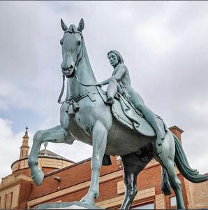 定制设计的青铜骑马雕像戈迪瓦夫人大型户外雕塑铸造技术永恒的艺术收藏品 - Product Image 1
