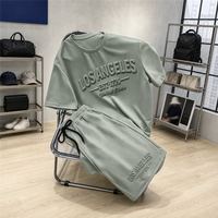 Ensemble court 2 pièces pour homme, imprimé 3D personnalisé, 100% coton, séchage rapide, été, décontracté, t-shirt graphique, shorts, streetwear