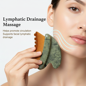 <span class=keywords><strong>Brosse</strong></span> faciale manuelle de drainage lymphatique en jade, hypoallergénique, ergonomique, pour le nettoyage et le modelage du <span class=keywords><strong>visage</strong></span> - Product Image 2